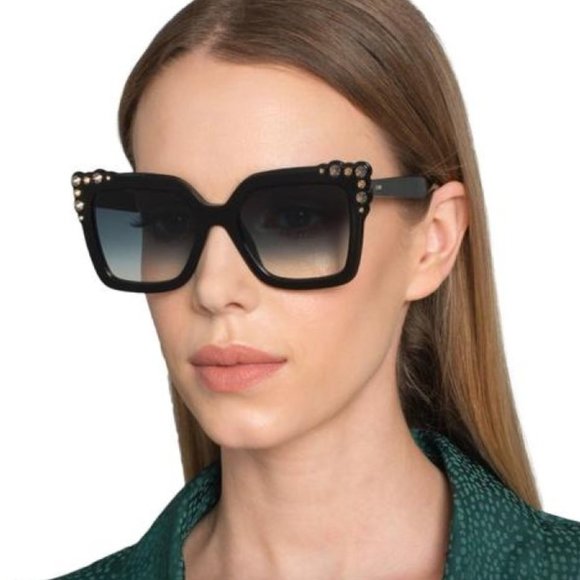 Fendi FF0260/S Square Studded Sunglasses - Picture 1 of 8